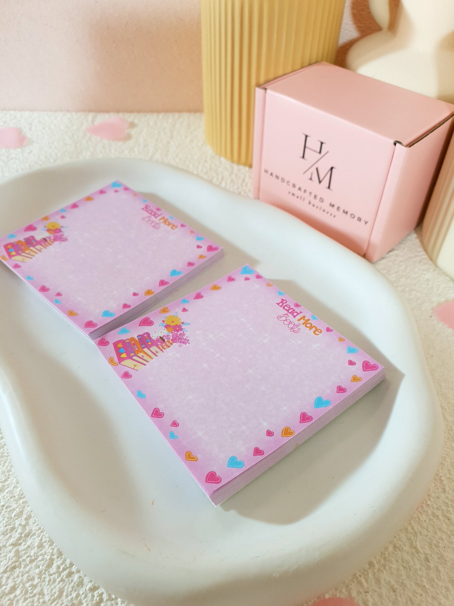 Read More Books Pink Small Notepad