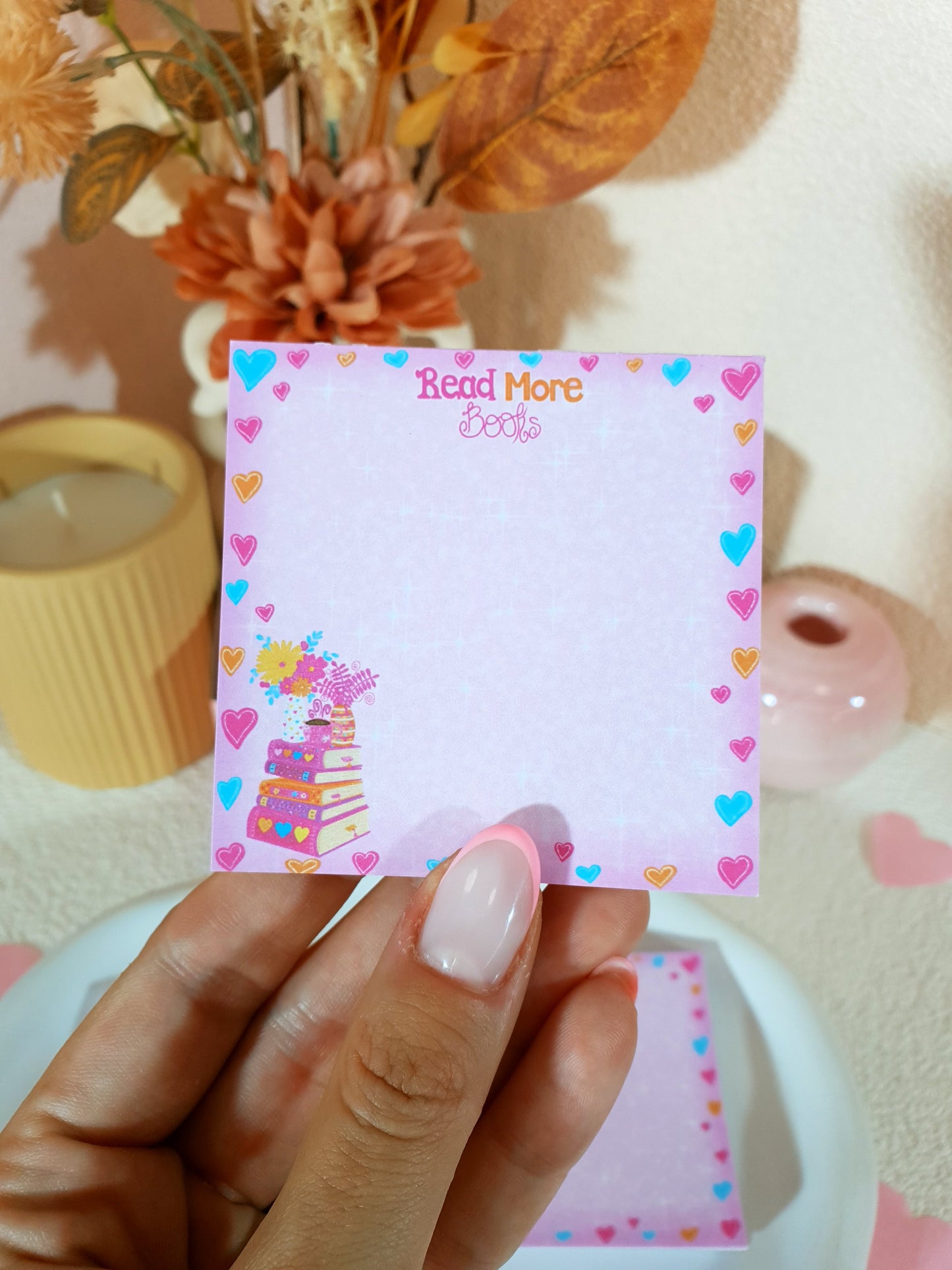 Read More Books Pink Small Notepad