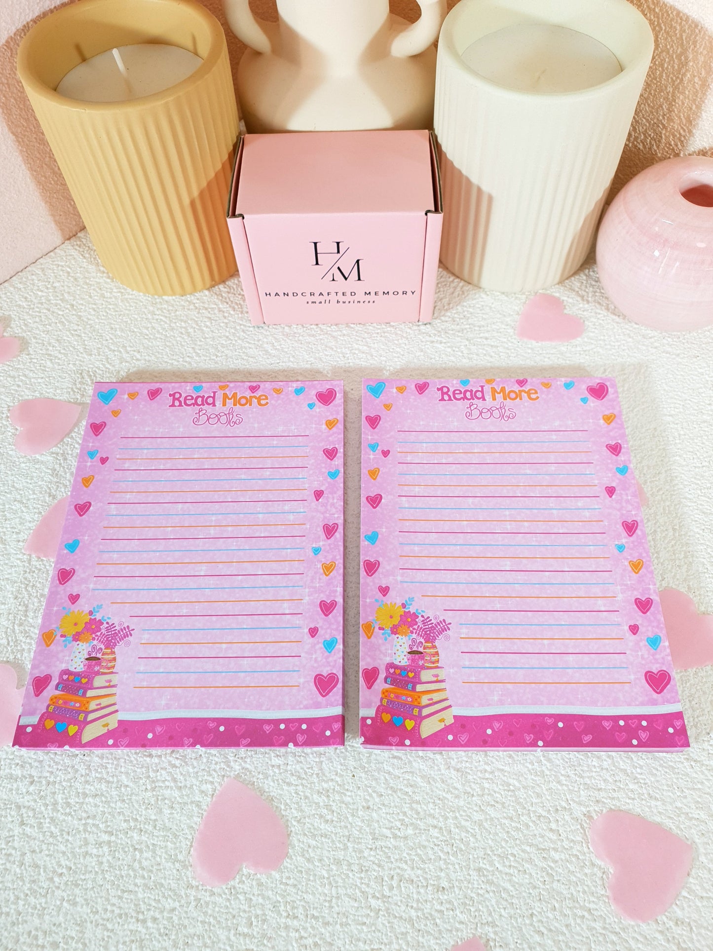 Read More Books Pink Big Notepad