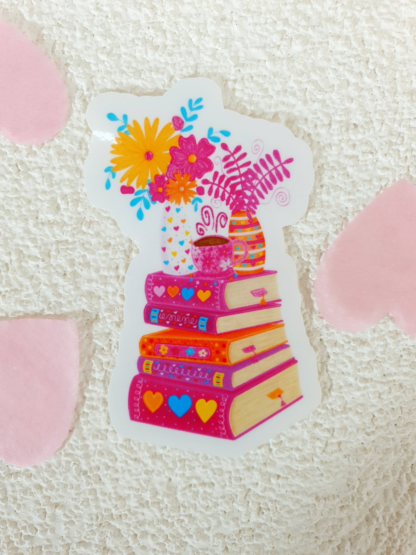 Read More Books Pink Vinyl Sticker