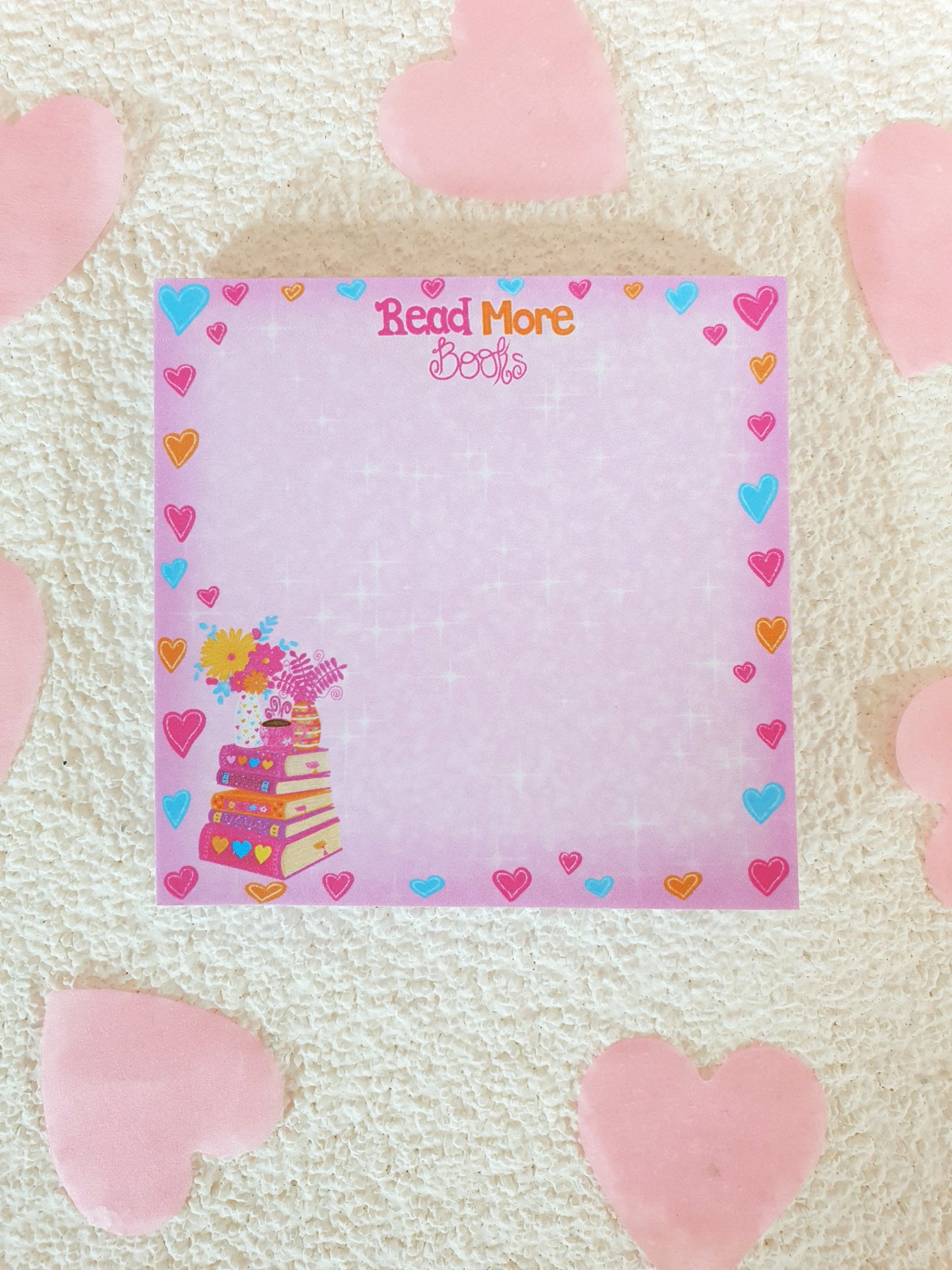 Read More Books Pink Small Notepad