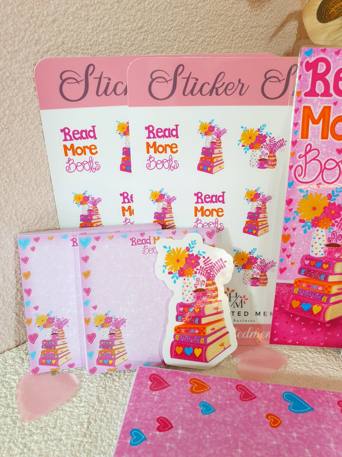 Read More Books Pink Stationary Bundle