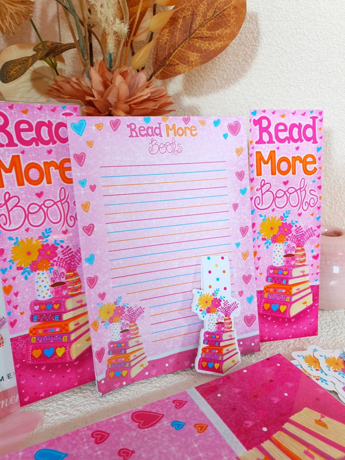 Read More Books Pink Stationary Bundle