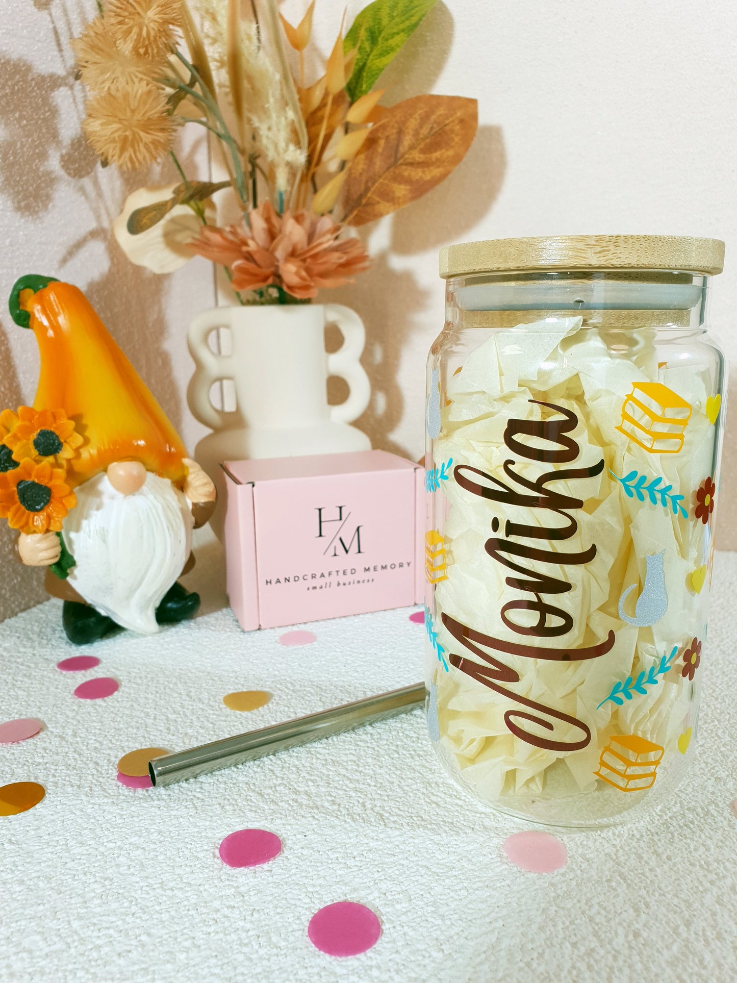Bookish Cat Name Cup