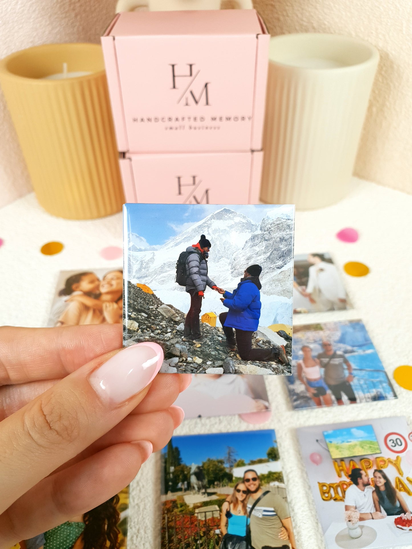 Square 9 Pack Photo Magnets