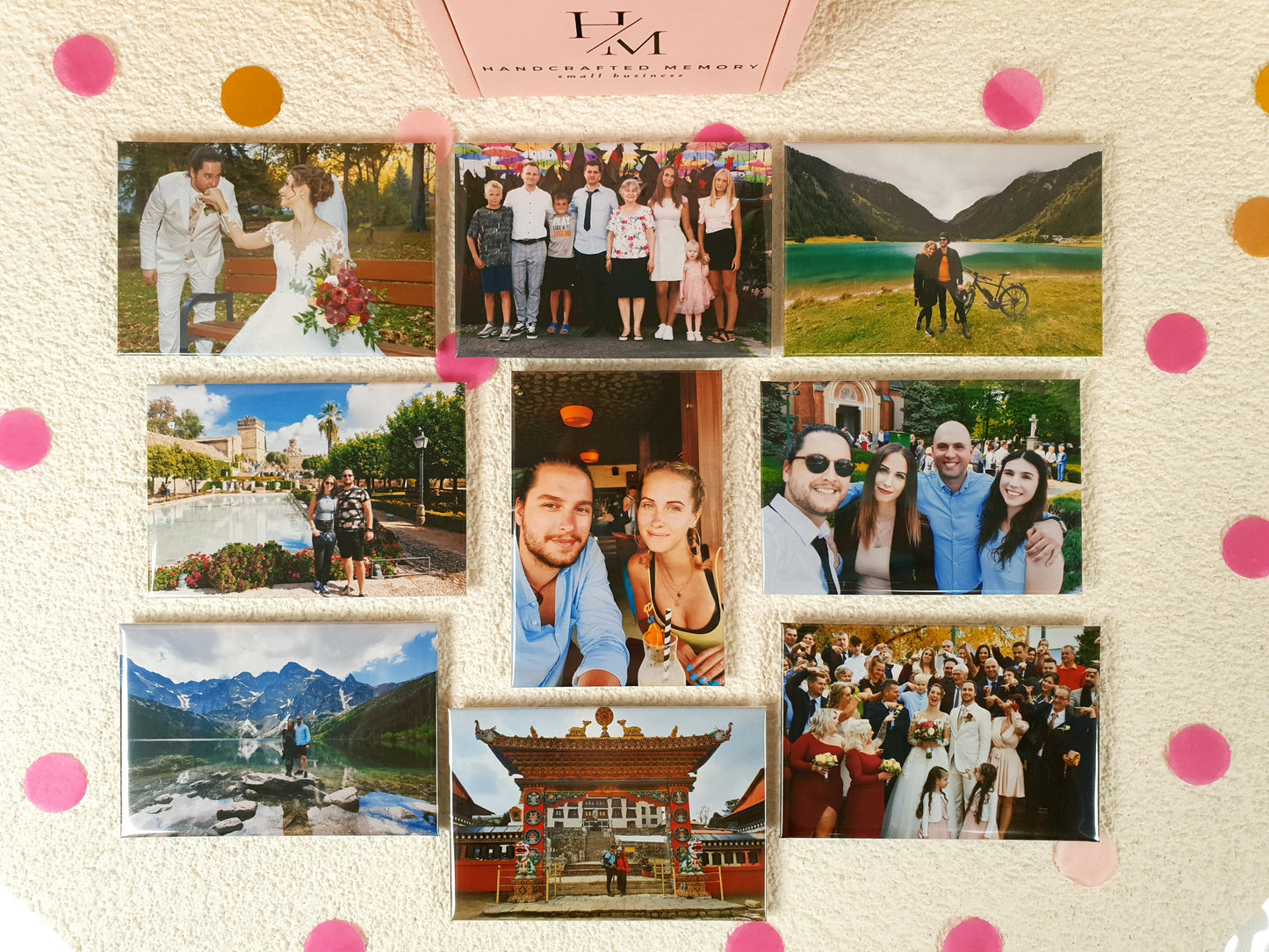 Rectangle 9 Pack Photo Magnets