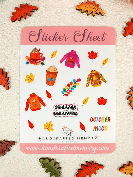 Pulloverwetter – Stickerbögen