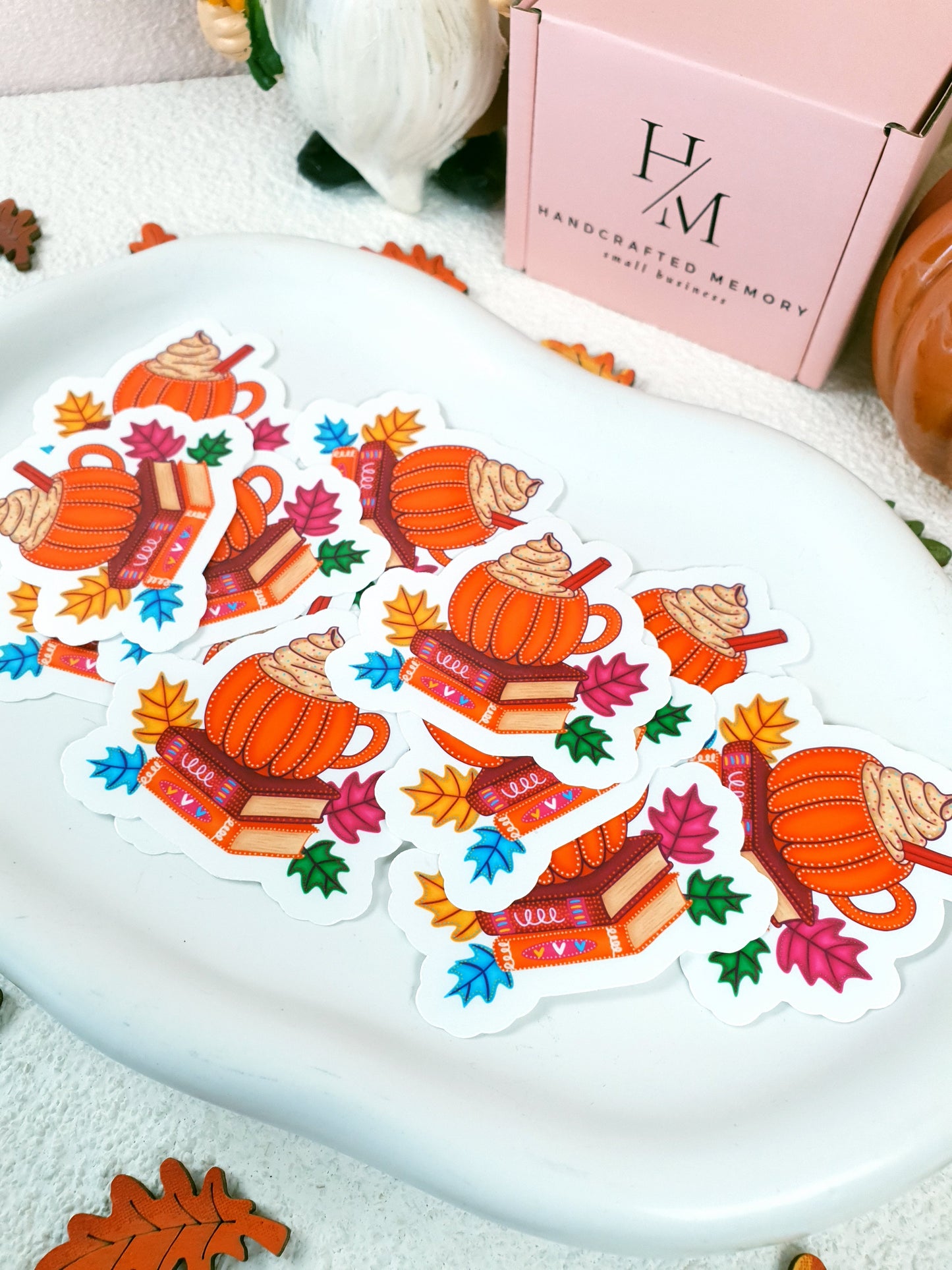 Pumpkin Books Vinyl Sticker