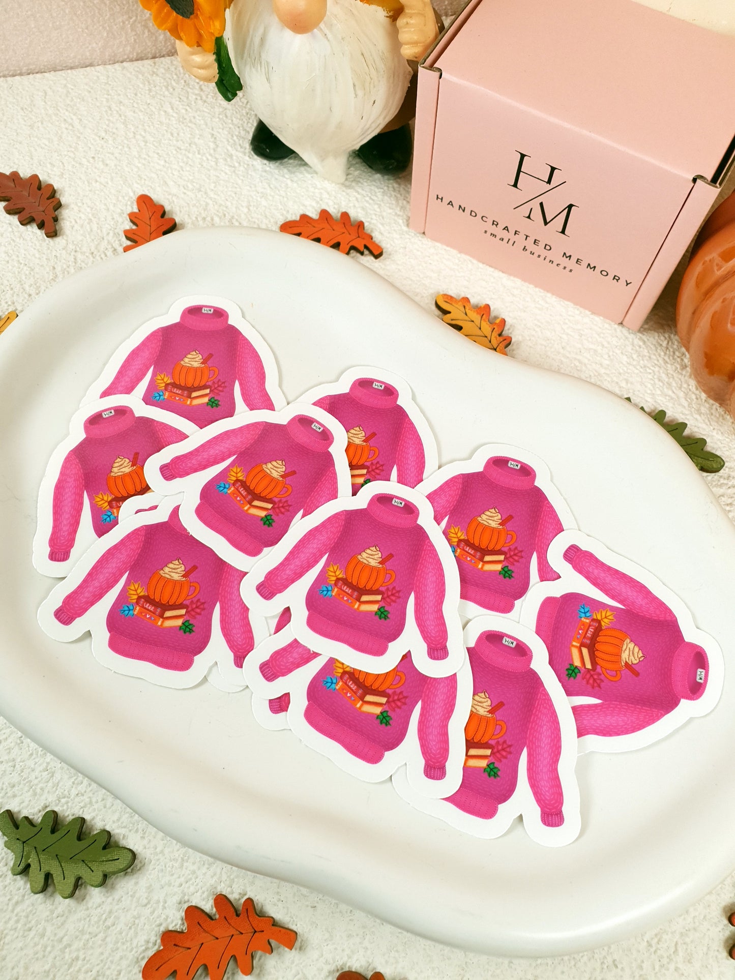 Rózsaszínes-Lila Pulcsi – Vinyl Matricák