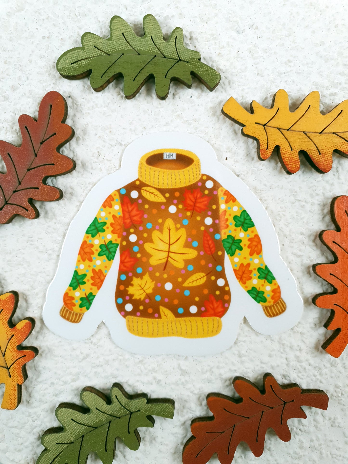 Sárgásbarna Pulcsi – Vinyl Matricák