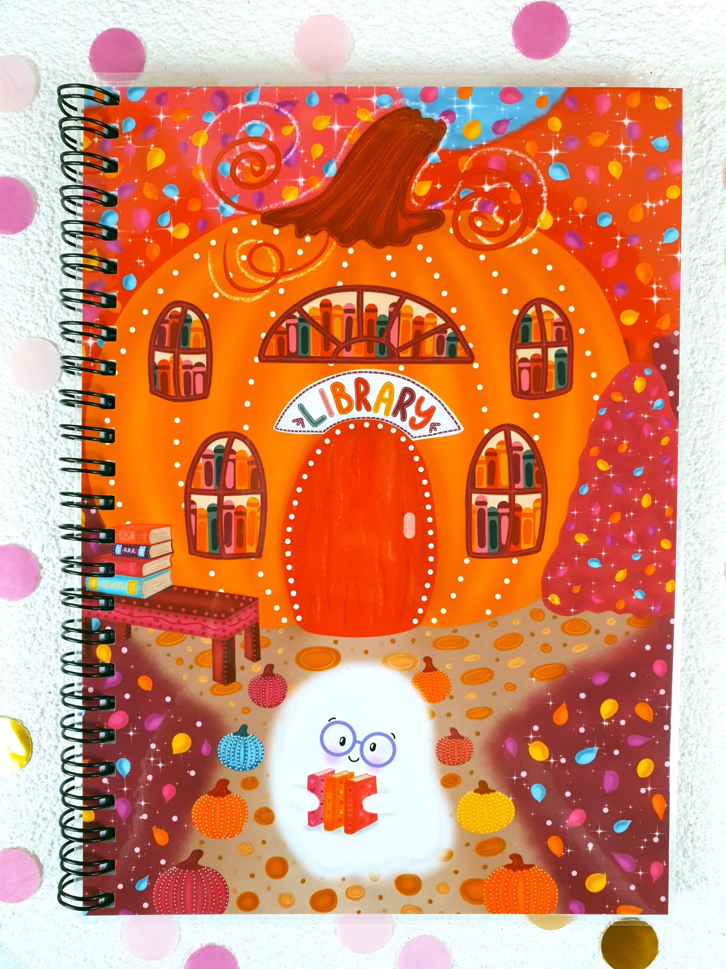 Pumpkin Library A5 Notebook