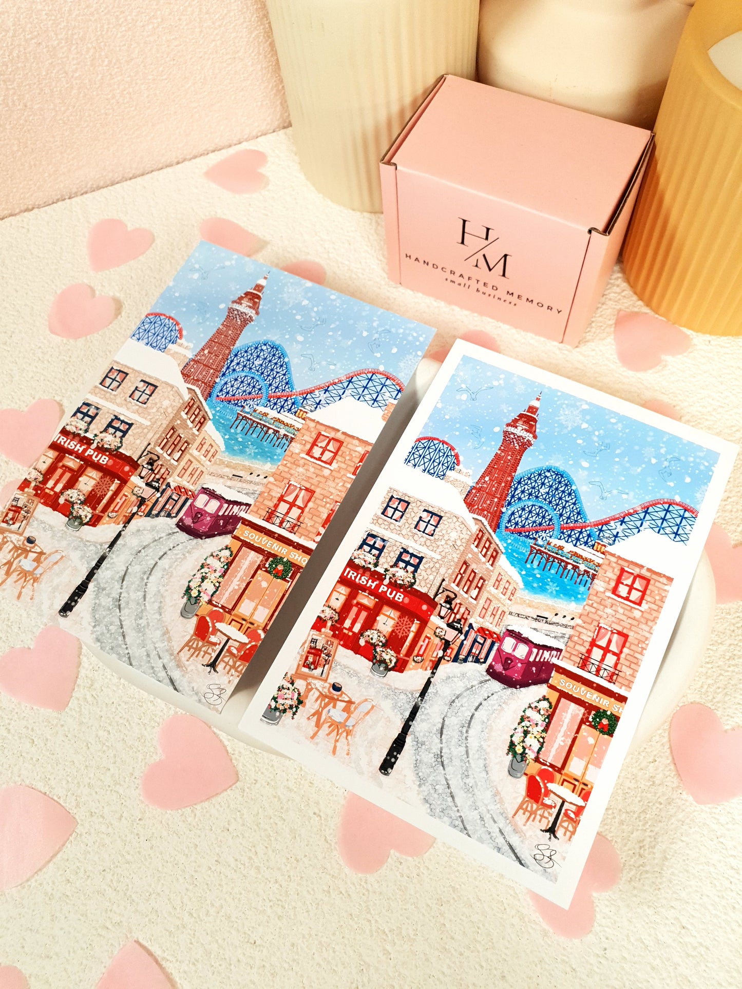 Blackpool in Winter Art Print