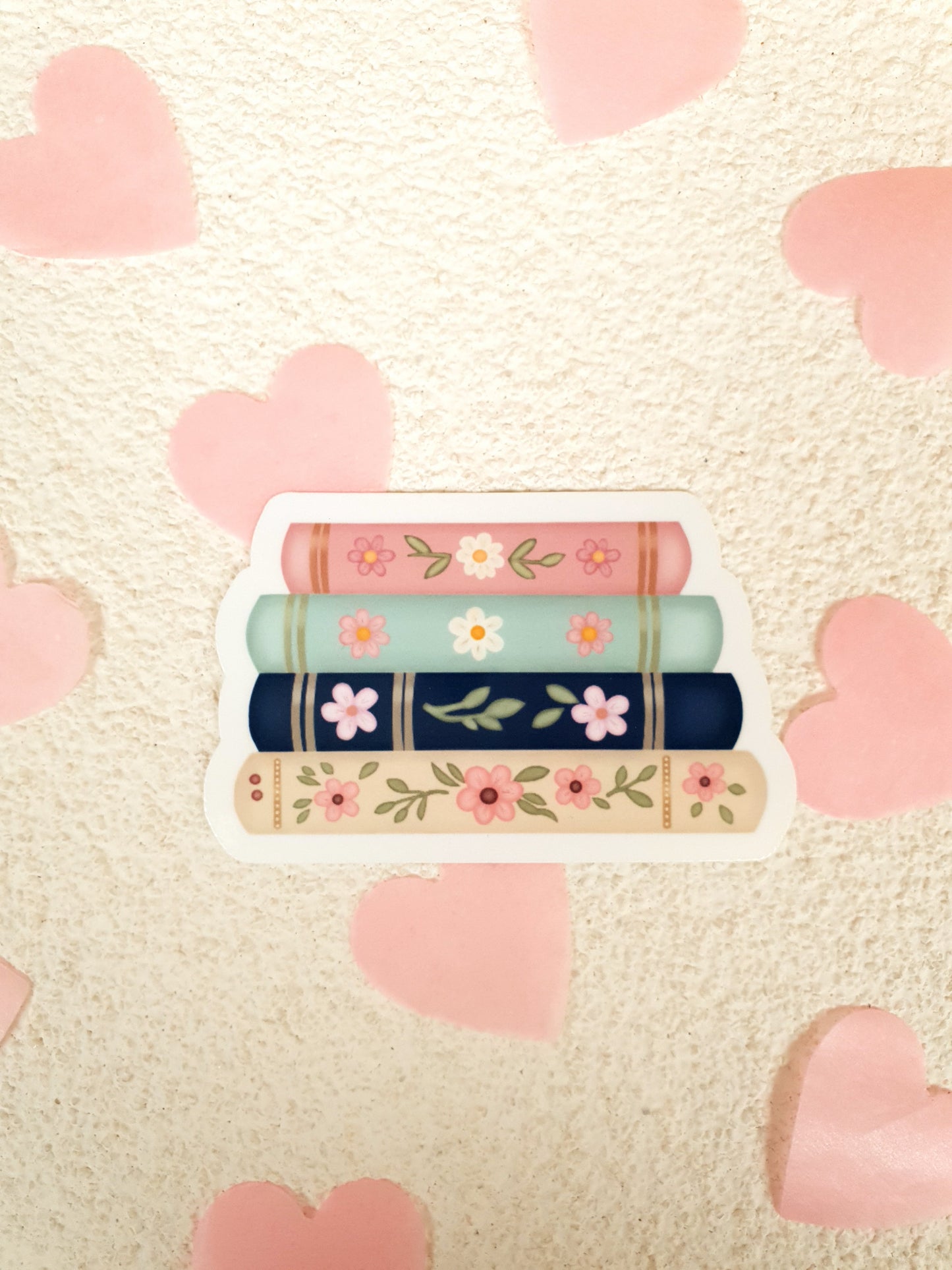 Pastel Books Vinyl Sticker