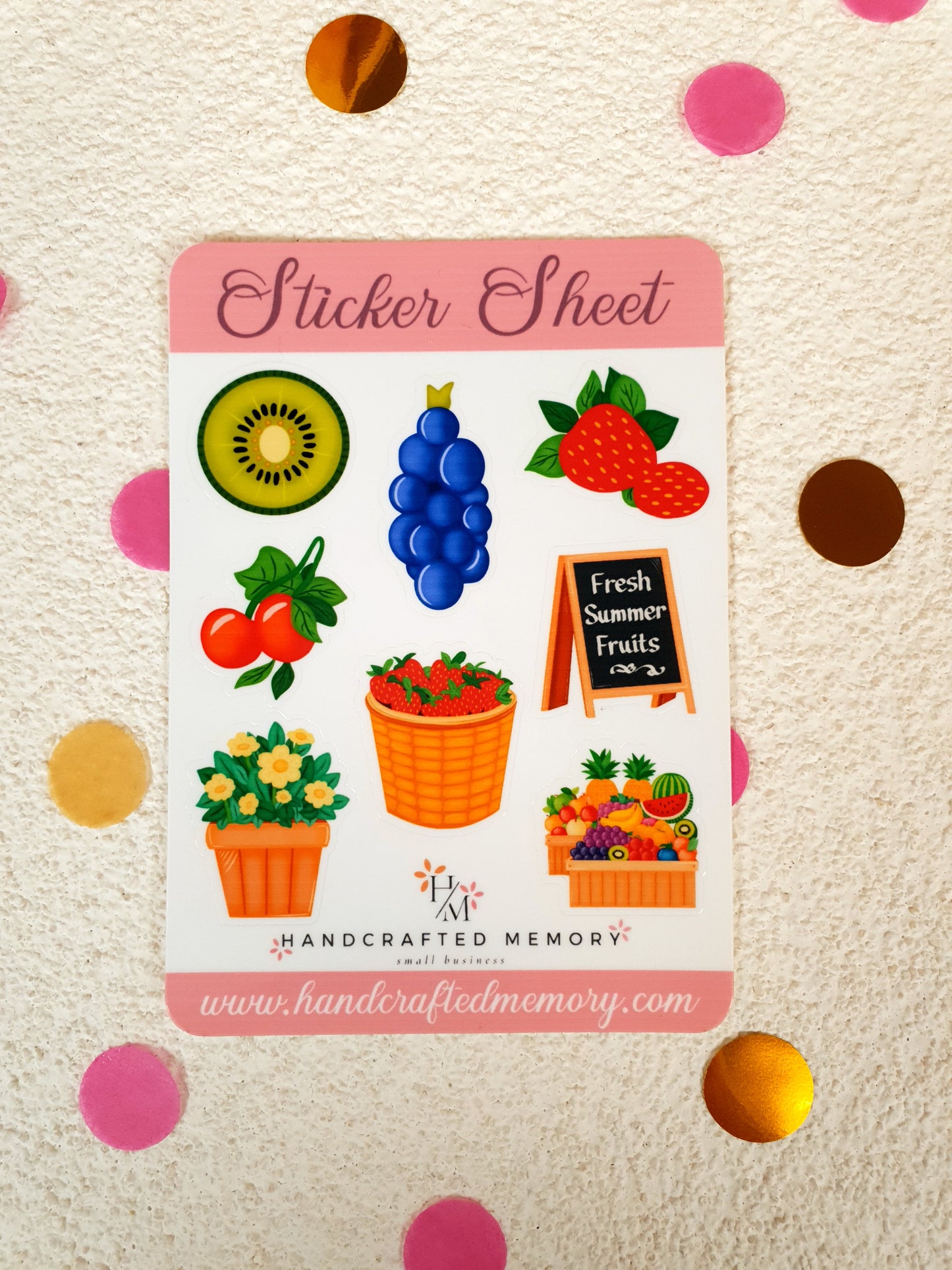 Fruit Stand Sticker Sheet