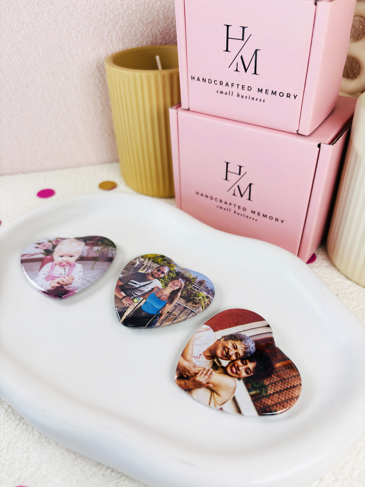 3 Stk Herzförmige Magnet