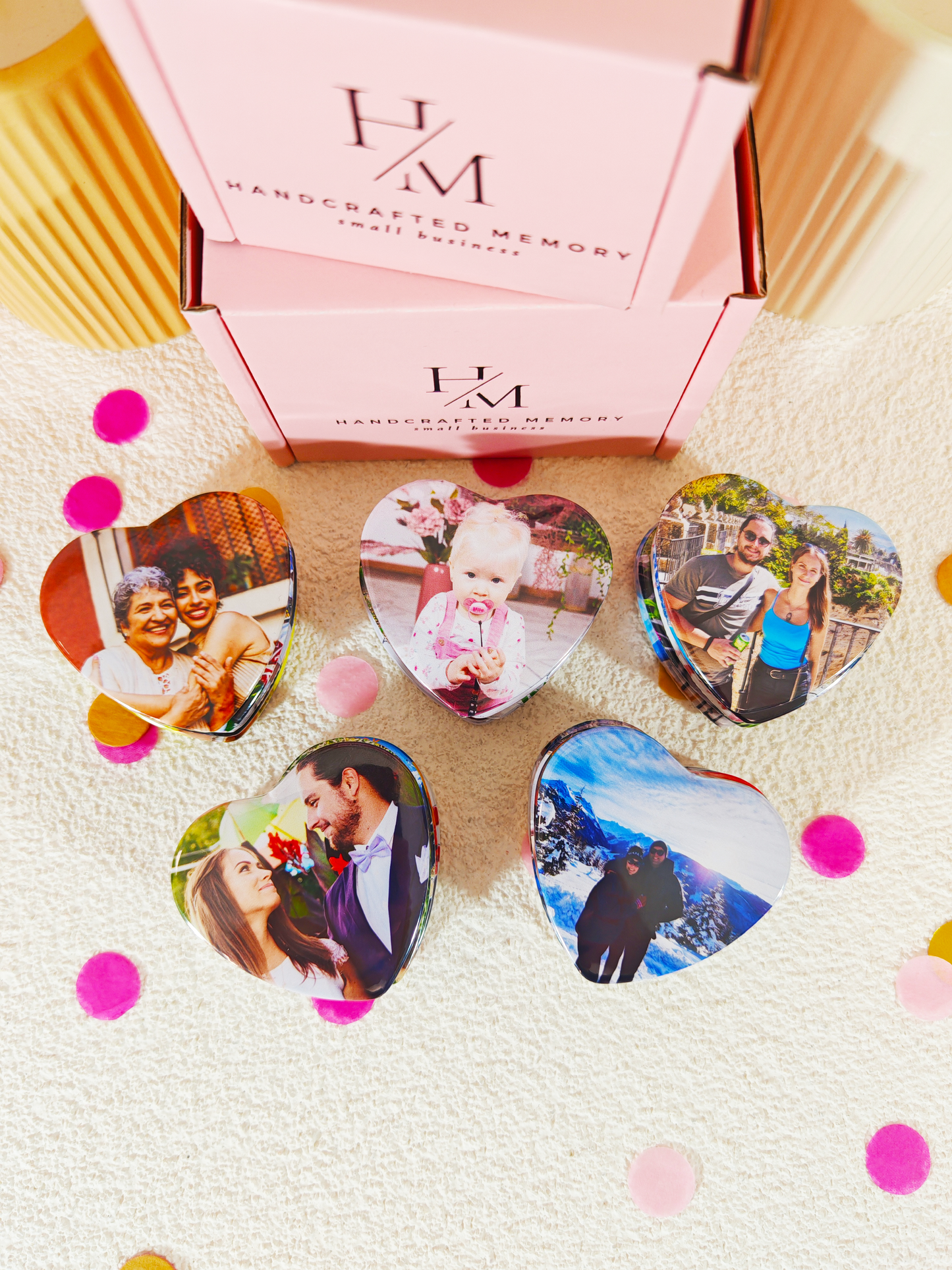Heart 50 Bulk Photo Magnets