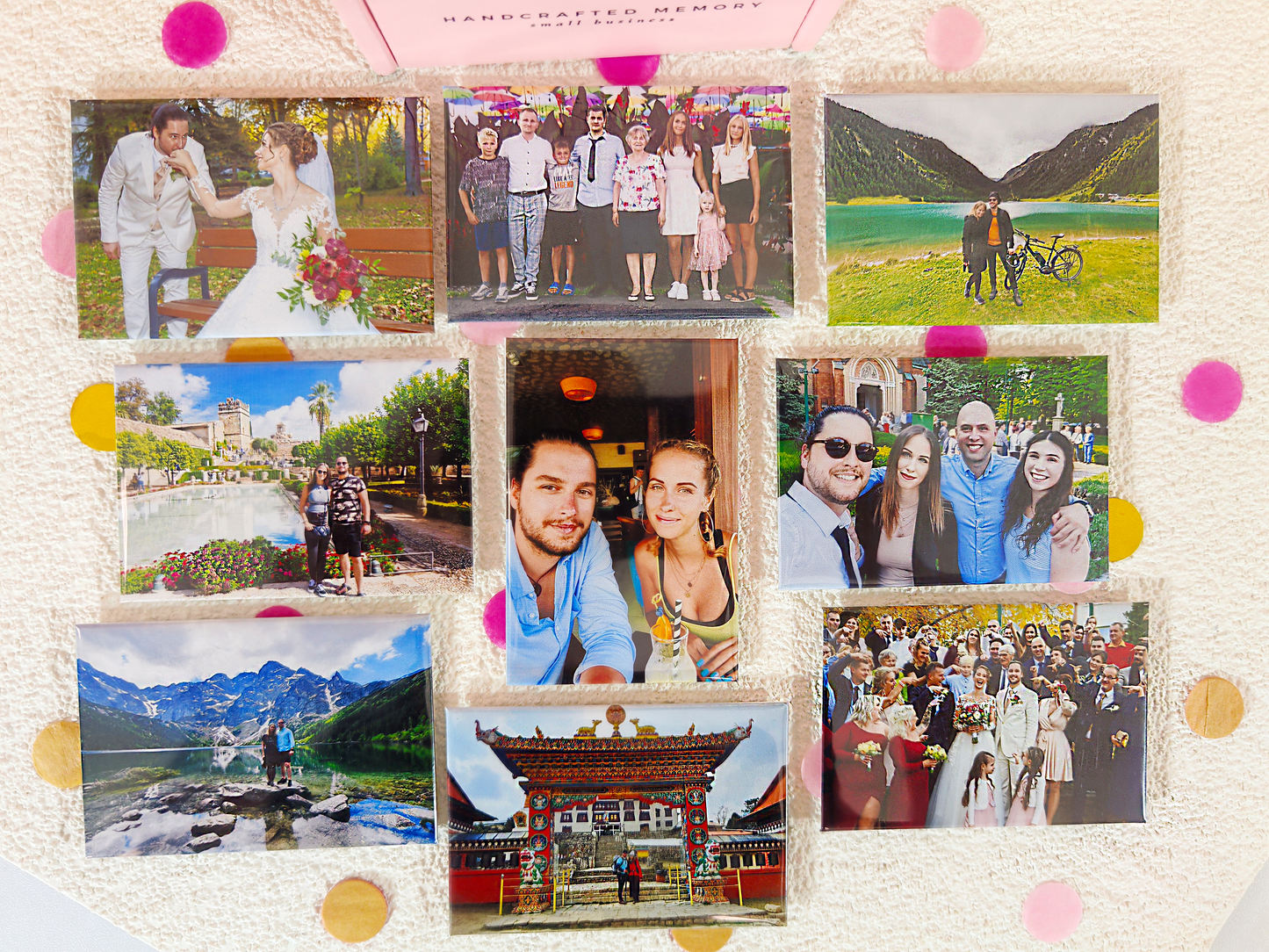 Rectangle 9 Pack Photo Magnets