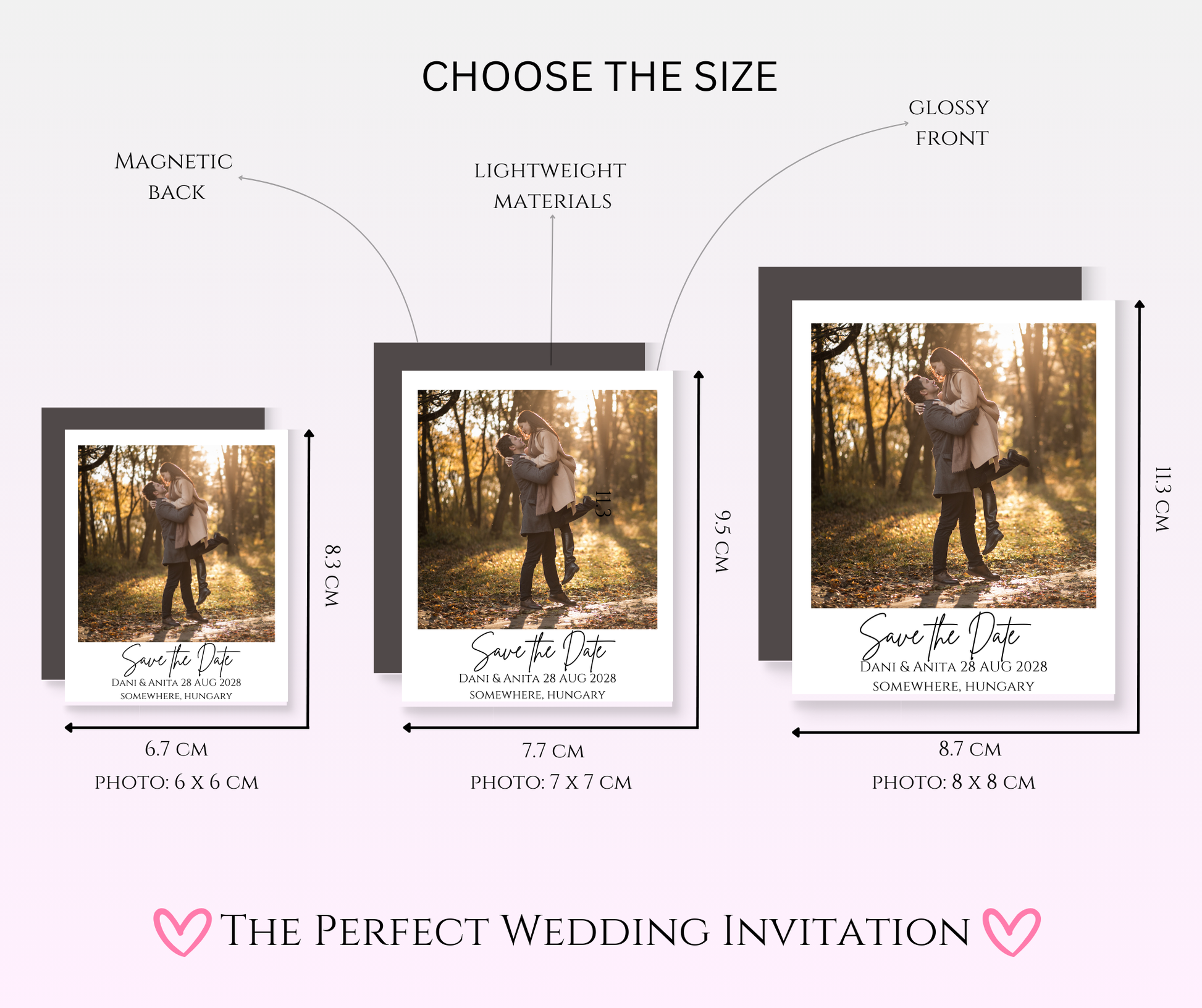 wedding, invitation, save the date, magnet, fridge magnet, photo magnet, photo, custom-made, handmade, esküvő, meghívó, mágnes, hűtőmágnes, fotómágnes, egyedi, kézzel készített, kühlschrankmagnet, handgefertigt, hochzeit, einladung