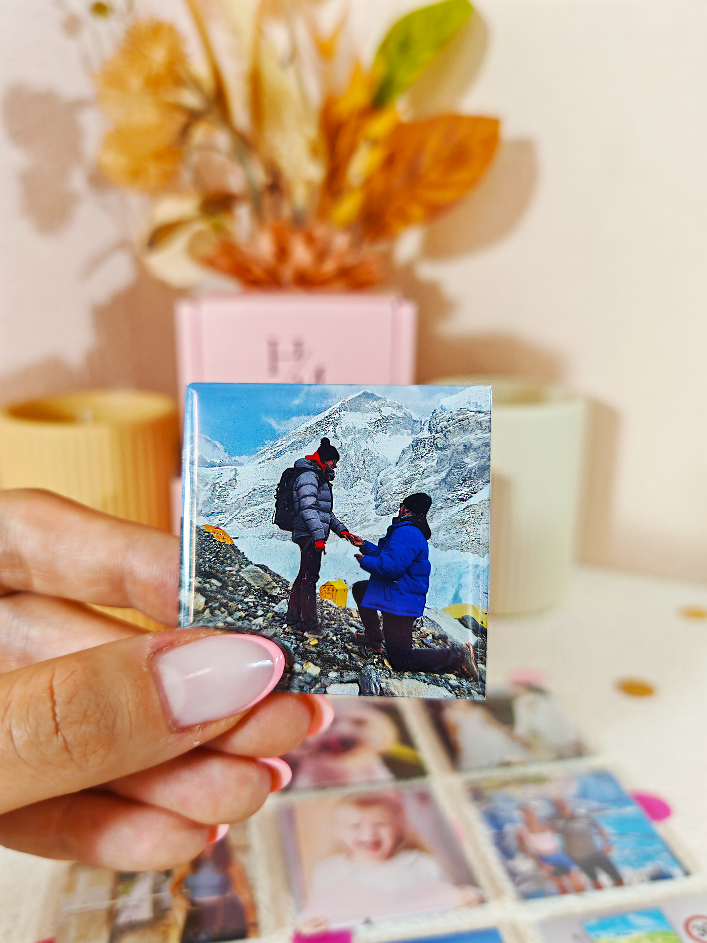 Square 9 Pack Photo Magnets