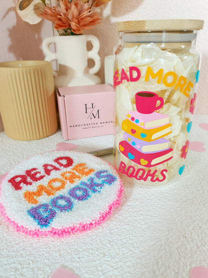 Read More Books Pink Cup and Mug Rug Bundle