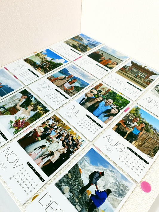 2025 Kalender-Fotomagnete