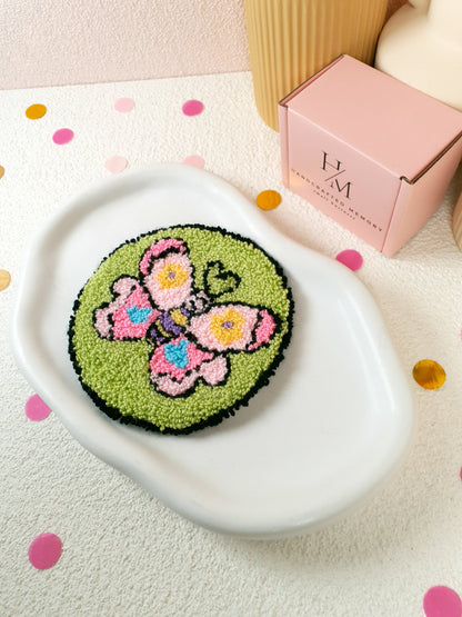 Cheerful Butterfly Mug Rug