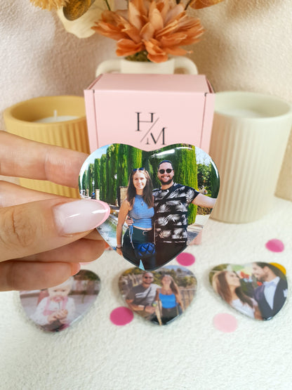 Heart 3 Pack Photo Magnets