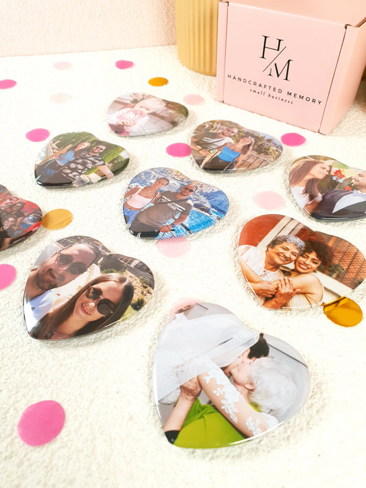 Heart 9 Pack Photo Magnets