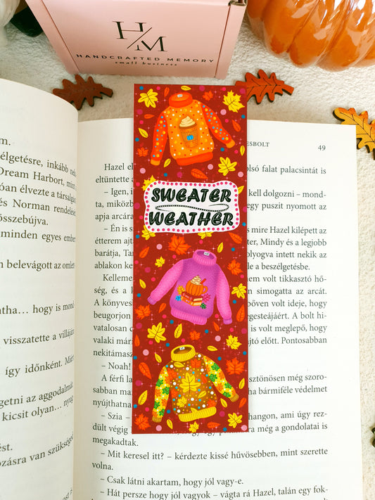 Sweater Weather Traditional Bookmark