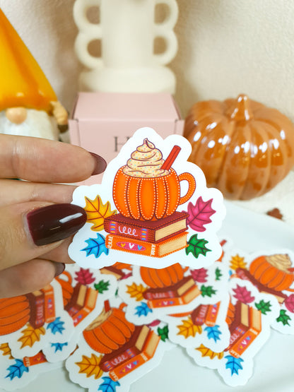 Pumpkin Books Vinyl Sticker