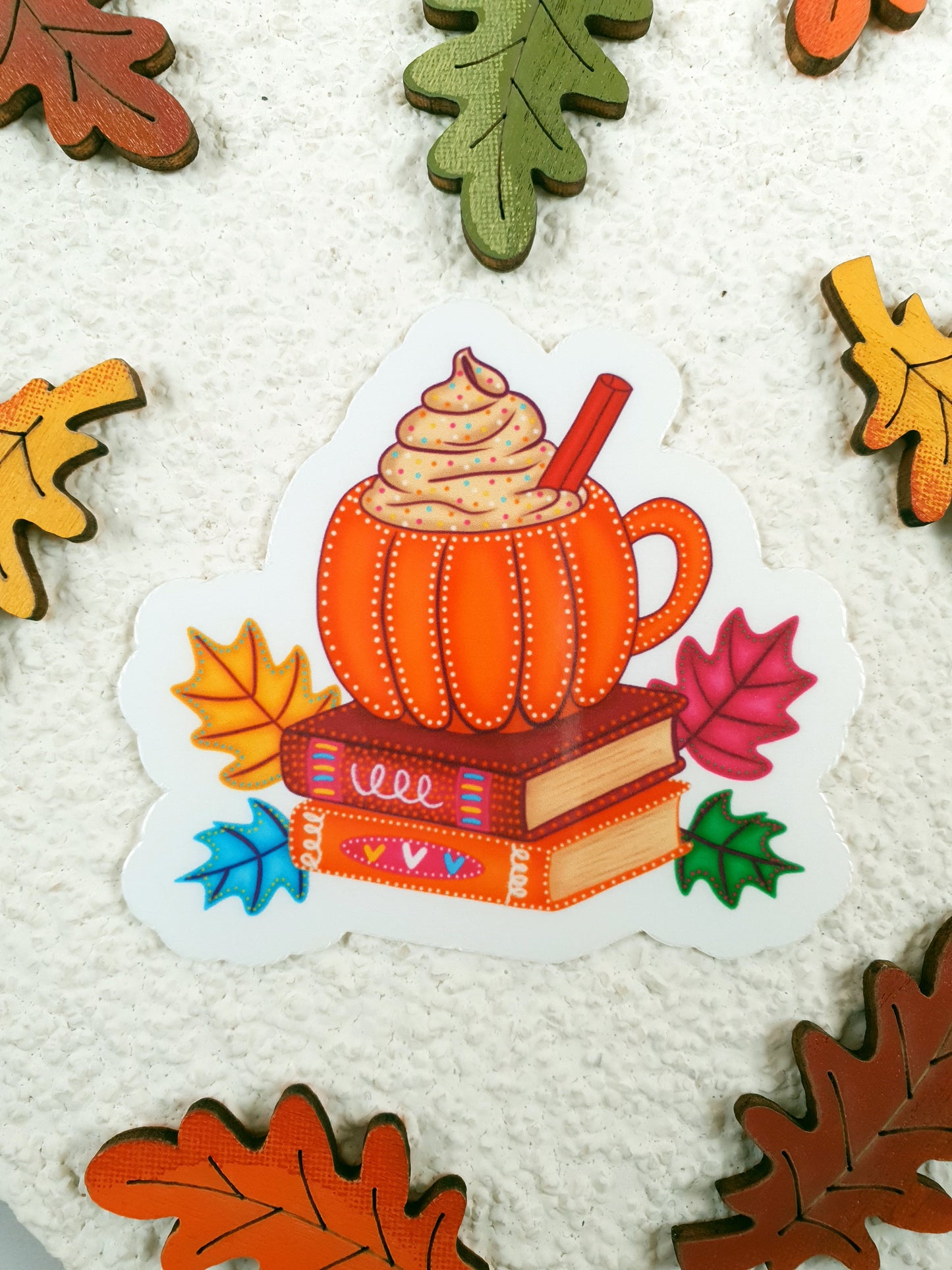 Pumpkin Books Vinyl Sticker