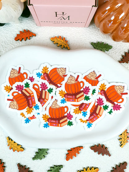 Pumpkin Books Vinyl Sticker