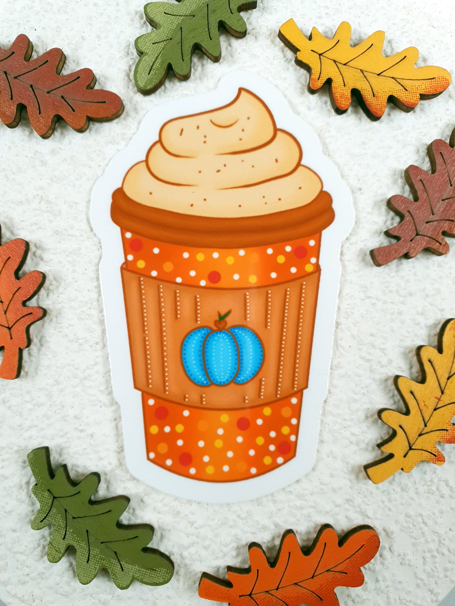 Pumpkin Latte Vinyl Sticker