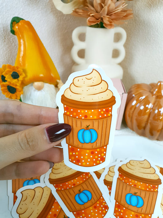 Pumpkin Latte Vinyl Sticker