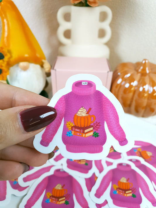 Rosa-Lilafarbene Pullover – Vinyl-Sticker