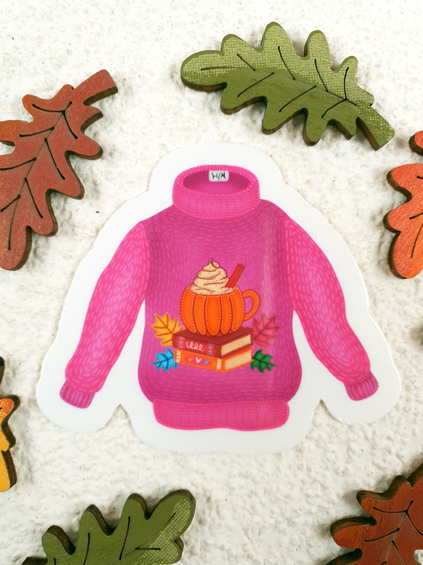 Rózsaszínes-Lila Pulcsi – Vinyl Matricák