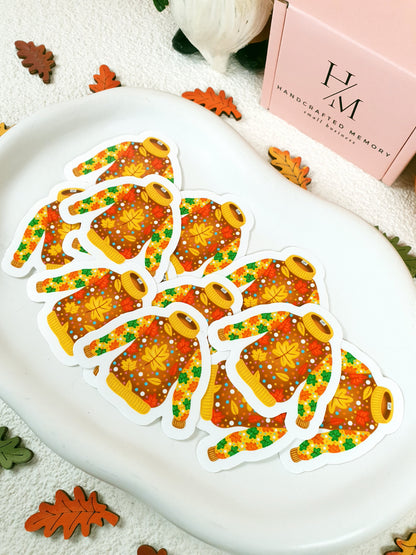 Sárgásbarna Pulcsi – Vinyl Matricák