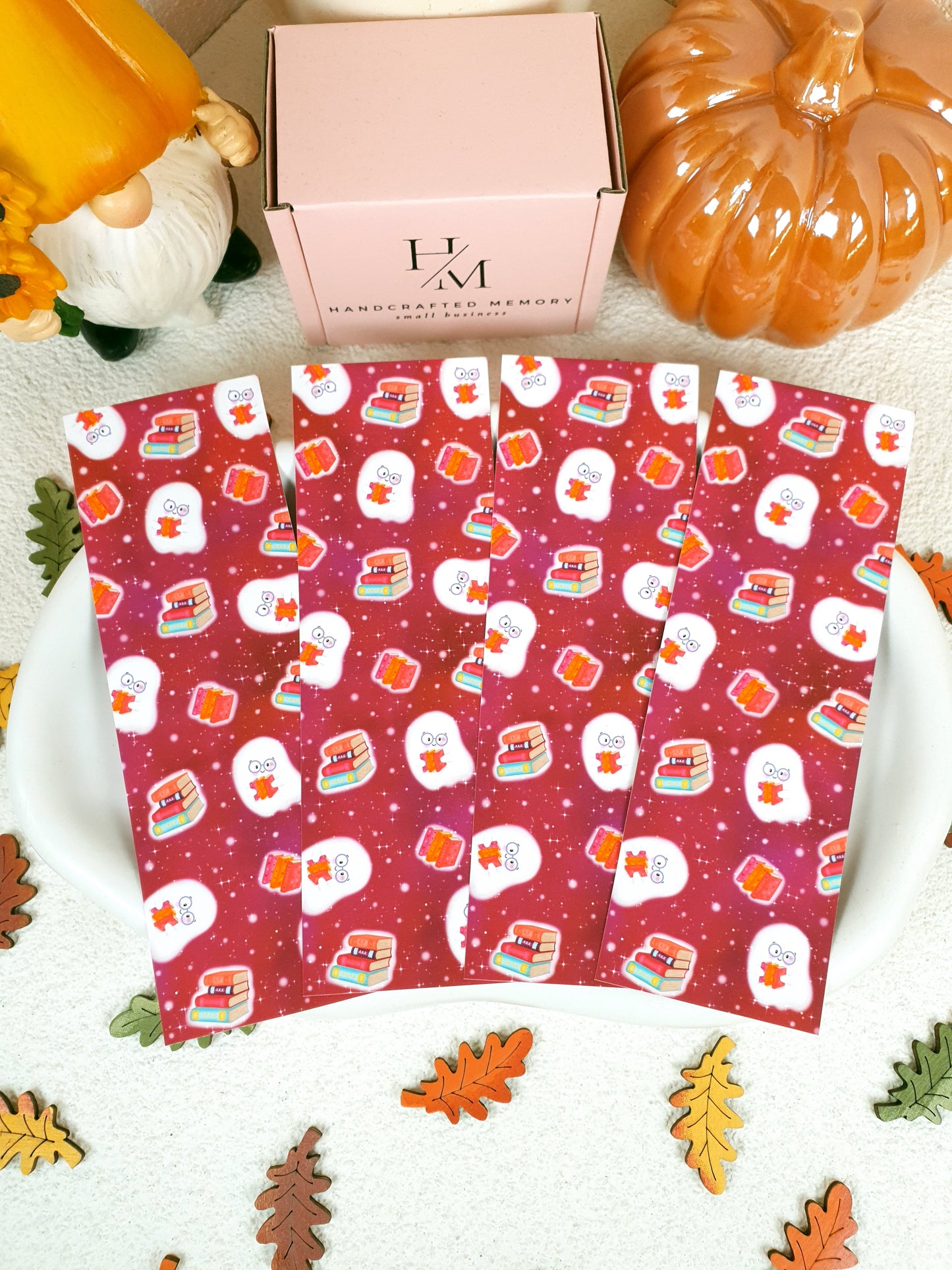 Pumpkin Library Traditional Bookmark Set or Individual