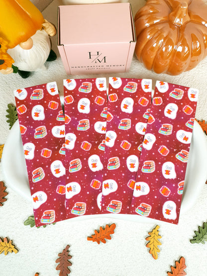 Pumpkin Library Traditional Bookmark Set or Individual