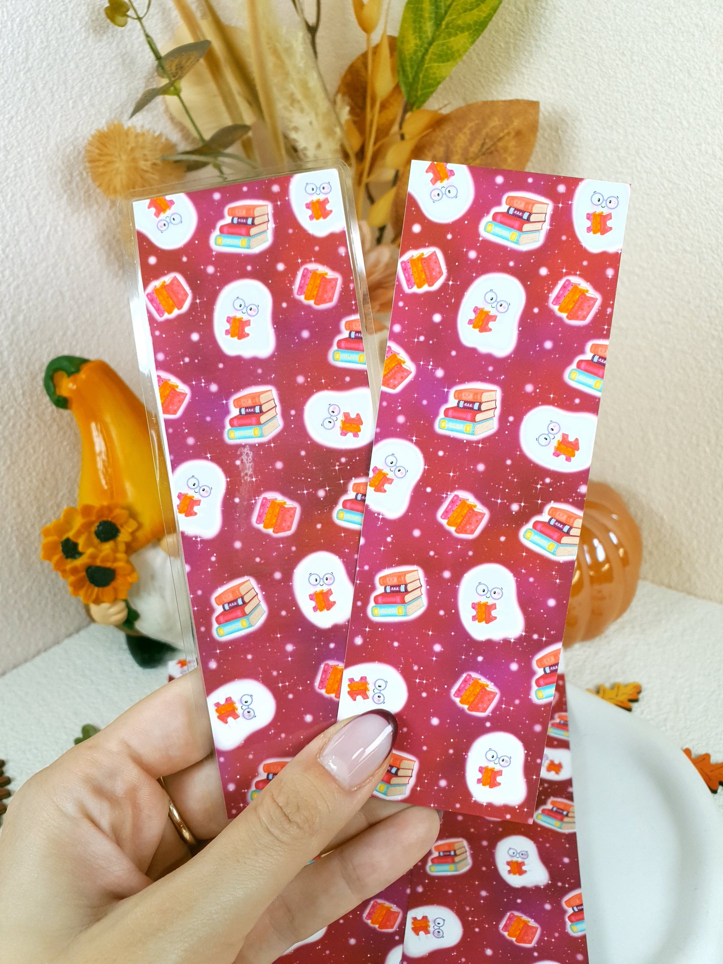 Pumpkin Library Traditional Bookmark Set or Individual
