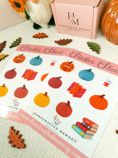 Pumpkin Library Sticker Sheet