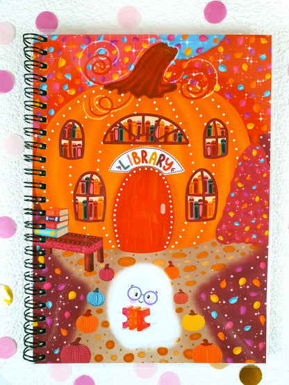 Pumpkin Library A5 Notebook