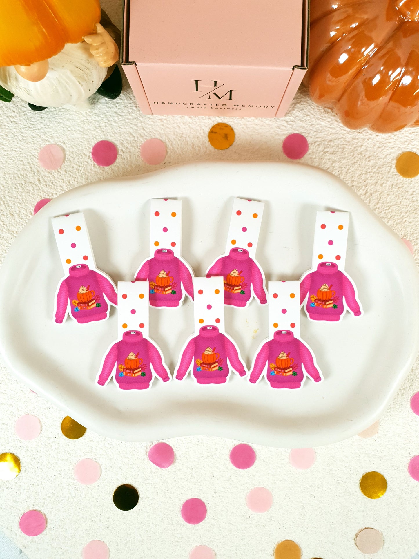 Pinkish-Purple Sweater Magnetic Bookmark