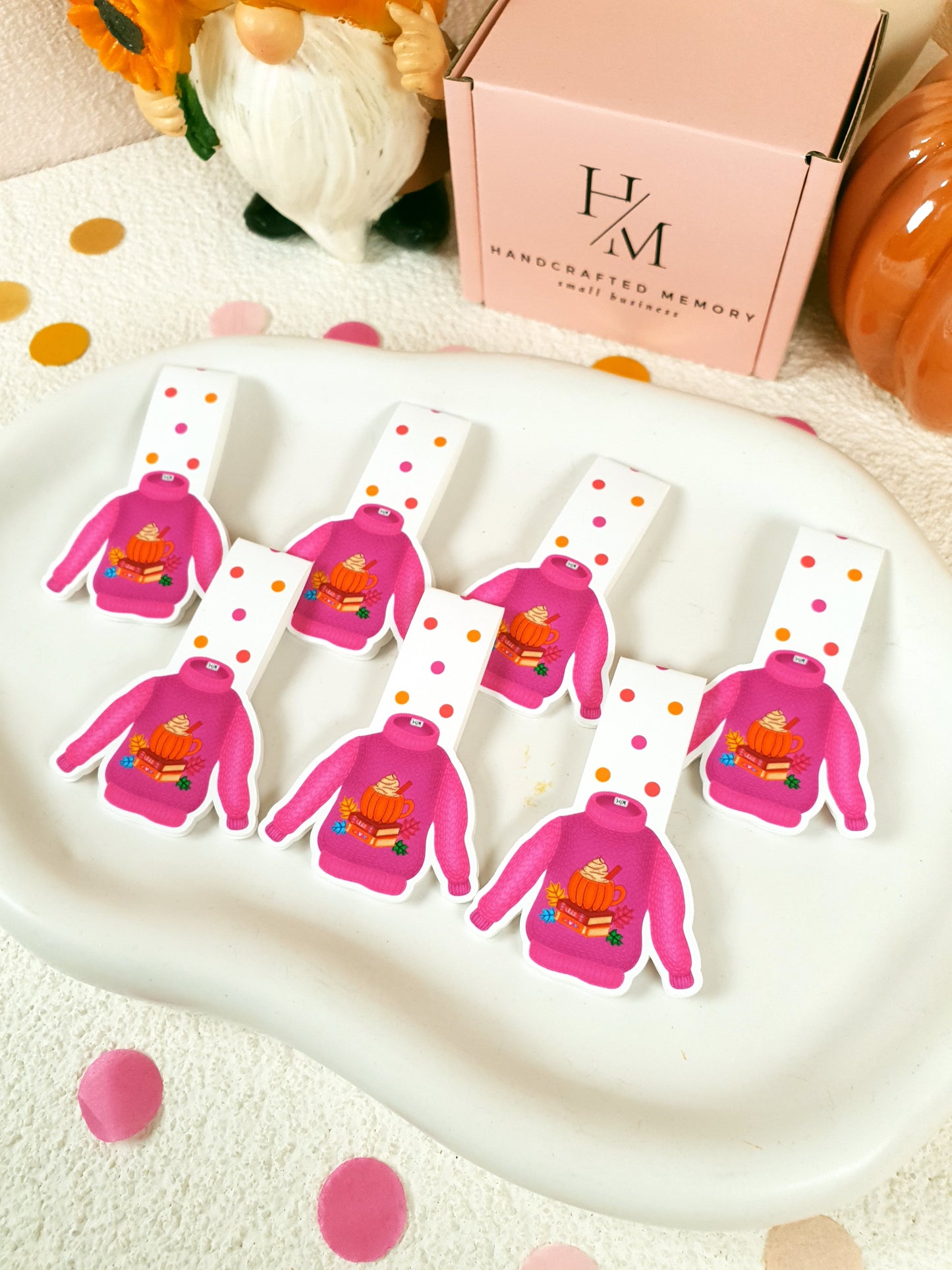 Pinkish-Purple Sweater Magnetic Bookmark