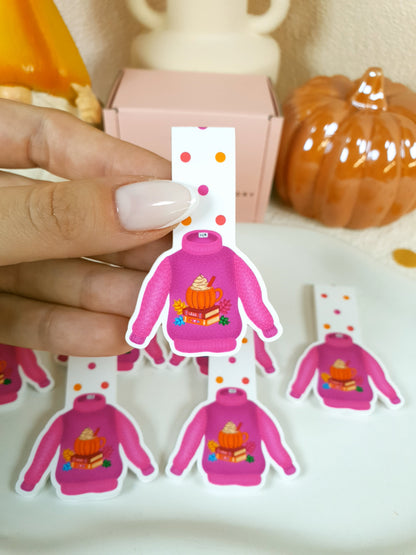 Pinkish-Purple Sweater Magnetic Bookmark