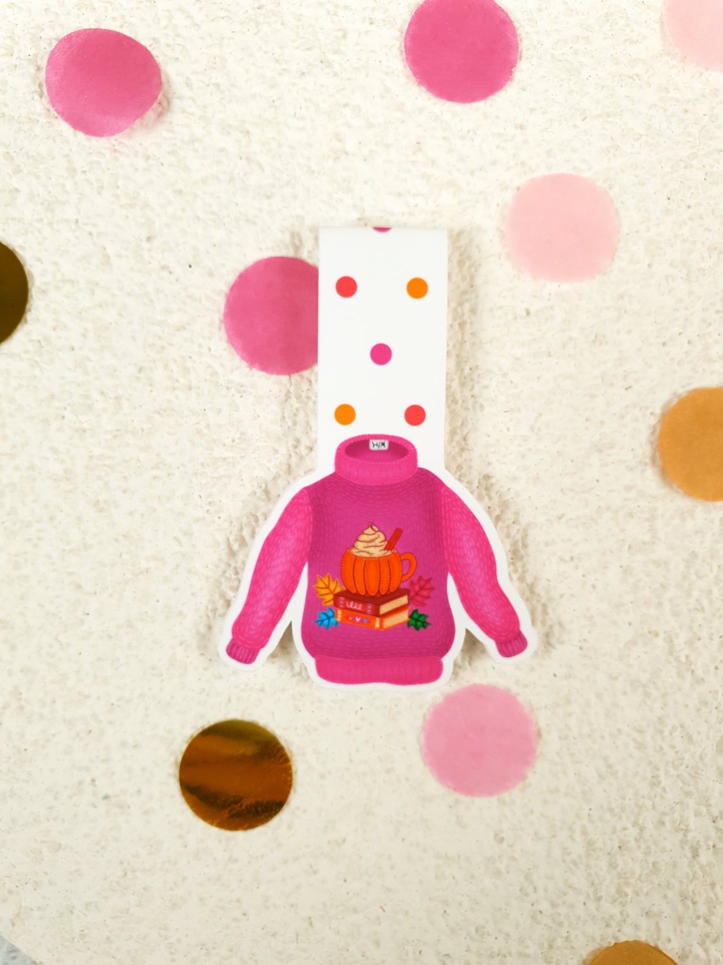 Pinkish-Purple Sweater Magnetic Bookmark