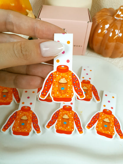 Orange Sweater Magnetic Bookmark
