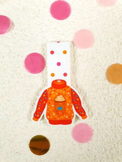 Orange Sweater Magnetic Bookmark