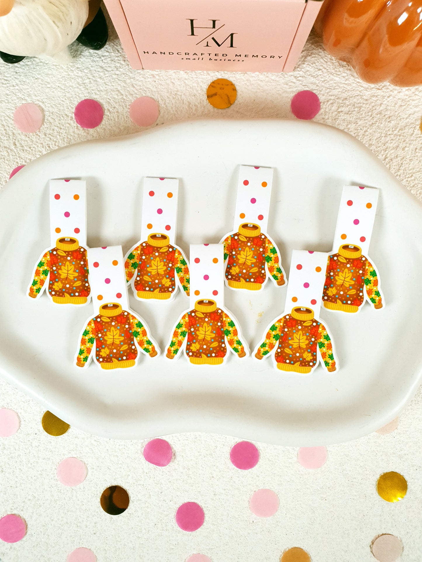 Yellowish-Brown Sweater Magnetic Bookmark