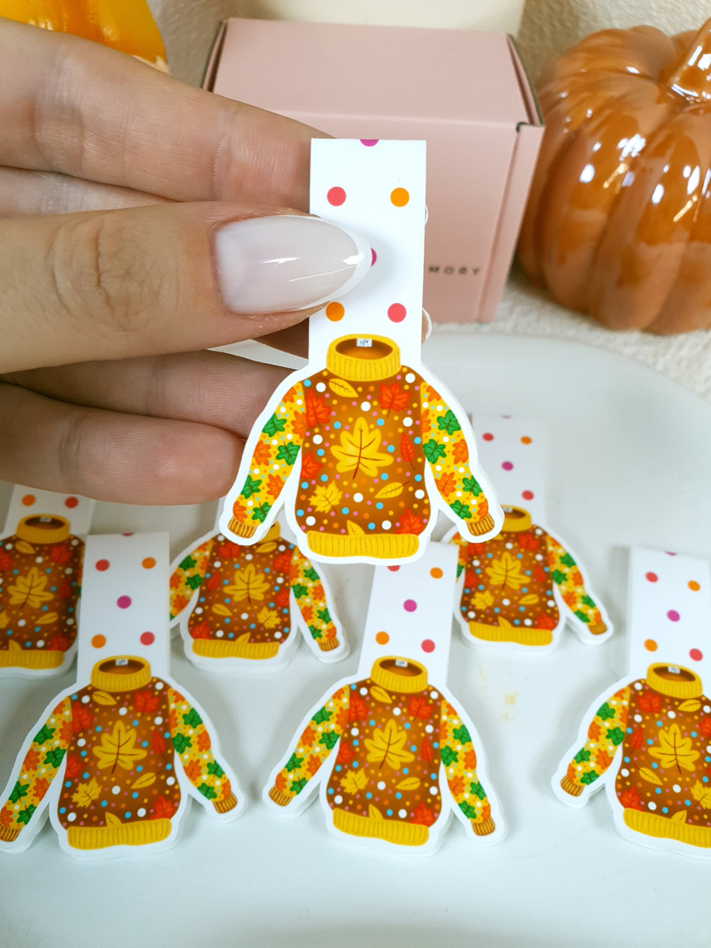 Yellowish-Brown Sweater Magnetic Bookmark